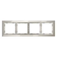 Рамка стеклянная VOLTUM S70 на 4 поста, (кашемир, стекло)