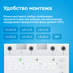 Переключатель фаз Welrok FS6-63