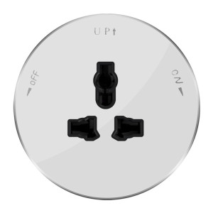 MULTITRACK Розетка универсальная круглая 13 А250 В БЕЛЫЙ MTK13002W