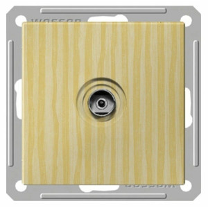 Розетка TV Schneider Electric W59, скрытый монтаж, сосна, RTS-151-7-86