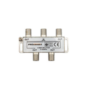 Делитель ТВ краб х4 под F разъем 5-1000 МГц PROCONNECT 05-6023