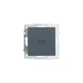 VESNA Розетка HDMI одинарная графит