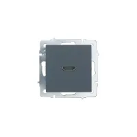 VESNA Розетка HDMI одинарная графит