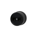 Розетка Bironi rj45 информационная двойная, пластик, цвет черный B1-302-23