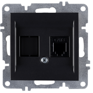 Arvia Electric, LK Механизм, Розетка телефонная Rj45 Cat3, черный