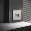 Розетка телевизионная встраиваемая VOLTUM S70 TVRJ45 кат. 6, кашемир