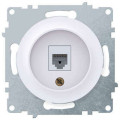Розетка компьютерная 1-м СП Florence RJ45 кат.5E механизм бел. (1E20701300) OneKeyElectro 2172770