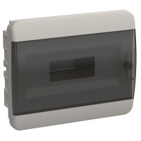 Корпус ЩРВ-П-12 TEKFOR IP41 черн. прозр. дверь пластик. IEK TF5-KP12-V-12-41-K01-K03