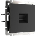 W1182008/ Телефонная розетка RJ-11 (черный матовый)