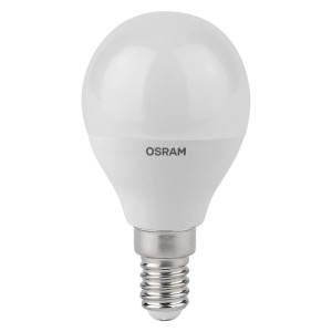 Лампа светодиодная LED Antibacterial P 7.5Вт шар матовая 6500К холод. бел. E14 806лм 220-240В угол пучка 180град. бактерицидн. покрыт. замена 75Вт OSRAM 4058075561694