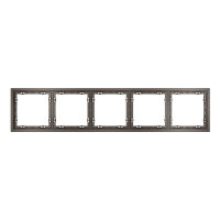 Рамка пластиковая VOLTUM S70 на 5 пост, (капучино)