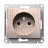 GLOSSA РОЗЕТКА без заземления без шторок, 16А, механизм, СОСНА GSL001541