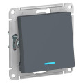 ATLASDESIGN 1-клавишный ПЕРЕКЛЮЧАТЕЛЬ с подсветкой, сх.6а, 10АХ, механизм, ГРИФЕЛЬ ATN000763
