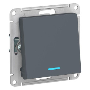ATLASDESIGN 1-клавишный ПЕРЕКЛЮЧАТЕЛЬ с подсветкой, сх.6а, 10АХ, механизм, ГРИФЕЛЬ ATN000763