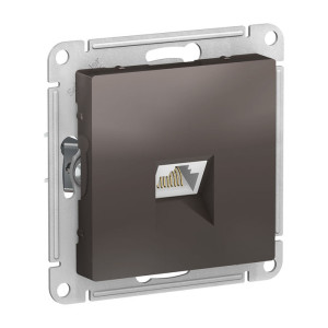 ATLASDESIGN РОЗЕТКА компьютерная RJ45 кат. 6A, механизм, МОККО ATN000686