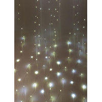 Гирлянда светодиодная Дождь 3х2м 240LED бел. 220В 8 режимов 1.5мм провод прозр. КОСМОС KOC_CUR-V107