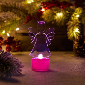 Фигура светодиодная Ангел 2D 10см 1LED RGB 0.1Вт IP20 на подставке элементы питания 3хAG13(LR44) (в компл.) Neon-Night 501-044