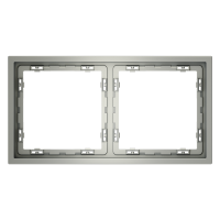 Рамка пластиковая VOLTUM S70 на 2 поста, (сталь)