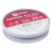Изолента ПВХ 19мм (рул.20м) SafeFlex Pro 33+ EKF plc-iz-sfpro-b