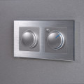 W0021706/ Рамка на 2 поста Aluminium (алюминий)