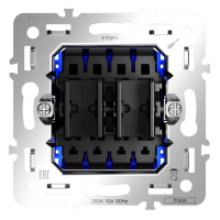 Механизм перекрестного переключателя двухклавишного 10А, S70