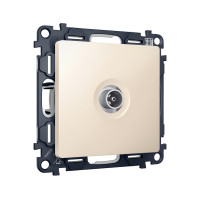 MA333030 Комплект механизма TV розетки проходной ALFA Бежевый матовый 5-1000 MHz 4dB QUANT AP3330, VM211 AMBRELLA VOLT