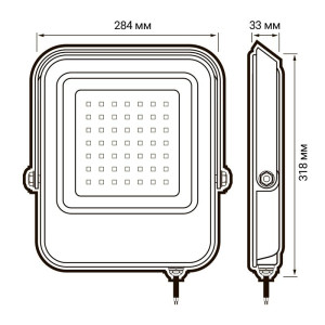 Прожектор светодиодный PFL-V 200Вт 6500К IP65 ДО Pro JazzWay 5039797