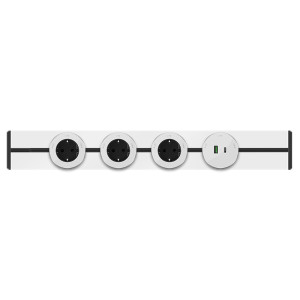 MULTITRACK Шина открытой установки трековой системы 60 см БЕЛЫЙ MTK10006W