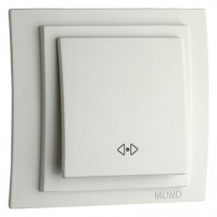 Выключатель перекрестный одноклавишный механизм бел. Mono Electric Despina/ Larissa 500-001925-112