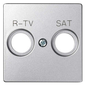 Накладка на розетку TV-SAT Simon SIMON 82 DETAIL, скрытый монтаж, холодный алюминий, 82097-93