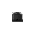 Розетка (колодка) одноместная каучук черная 2P+PE 250V 16А IP54 DYNEL