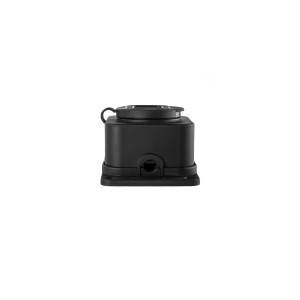 Розетка (колодка) одноместная каучук черная 2P+PE 250V 16А IP54 DYNEL