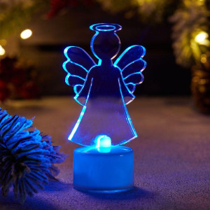 Фигура светодиодная Ангел 2D 10см 1LED RGB 0.1Вт IP20 на подставке элементы питания 3хAG13(LR44) (в компл.) Neon-Night 501-044