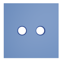 Накладка для розетки телевизионной оконечной TVSAT, S70 деним