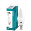 Лампа светодиодная 9Вт C35 свеча 4000К нейтр. бел. E14 230В IEK LLE-C35-9-230-40-E14