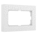 W0082401/ Рамка для двойной розетки Hammer (белый)
