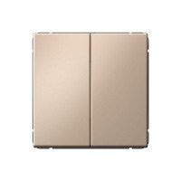 ARTGALLERY 2-клавишный ВЫКЛЮЧАТЕЛЬ, 10АХ, механизм, быстрозажим. клем., ПЕСОЧНЫЙ GAL001251S