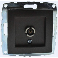 Розетка TV концевая с экраном механизм Mono Electric Despina/ Larissa графит 500-002005-138