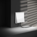 Вывод кабеля VOLTUM S70, (белый глянцевый)