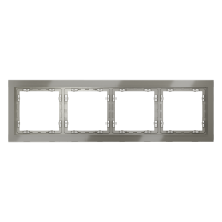 Рамка стеклянная VOLTUM S70 на 4 поста, (шелк, стекло)