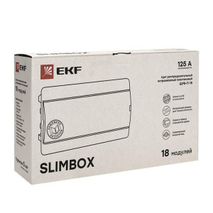 Щит ЩРВ-П-18 SlimBox IP41 бел. дверца PROxima EKF sb-v-18w