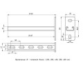 Консоль STRUT 41х21 L150 сталь EKF stk412115