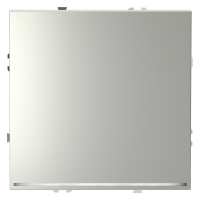 Выключатель встраиваемый VOLTUM S70 одноклавишный с подсветкой 10А, (сталь)