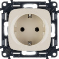 Механизм розетки 1-м СП Valena Allure 16А IP2X 250В 2PE безвинт. клеммы с лицев. панелью сл. кость Leg 753821