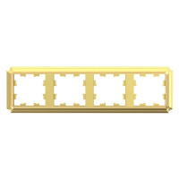 ATLASDESIGN ANTIQUE 4-постовая РАМКА, универсальная, ЗОЛОТО ATN101604