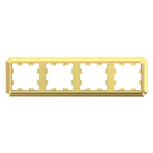 ATLASDESIGN ANTIQUE 4-постовая РАМКА, универсальная, ЗОЛОТО ATN101604