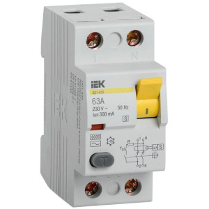 УЗО IEK 2п 63А 300мА тип ACS ВД1-63S MDV12-2-063-300