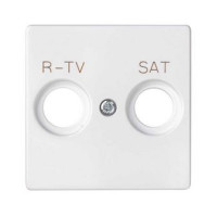 Simon S82 Concept Матовый белый, Накладка для розетки R-TV+SAT с пиктограммой R-TV SAT
