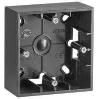 Simon 15 Графит Коробка 1-ая для наружного монтажа