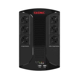 Источник бесперебойного питания ИБП Info PDU 600В.А Schuko (6) USB для зарядки (2) USB + RJ11 DKC INFOPDU600